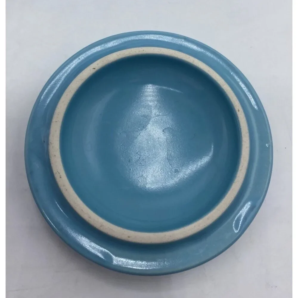 OmniWare Coffee Tea Mug With Lid Teapot Shaped Dish Blue Turquoise Minimalist